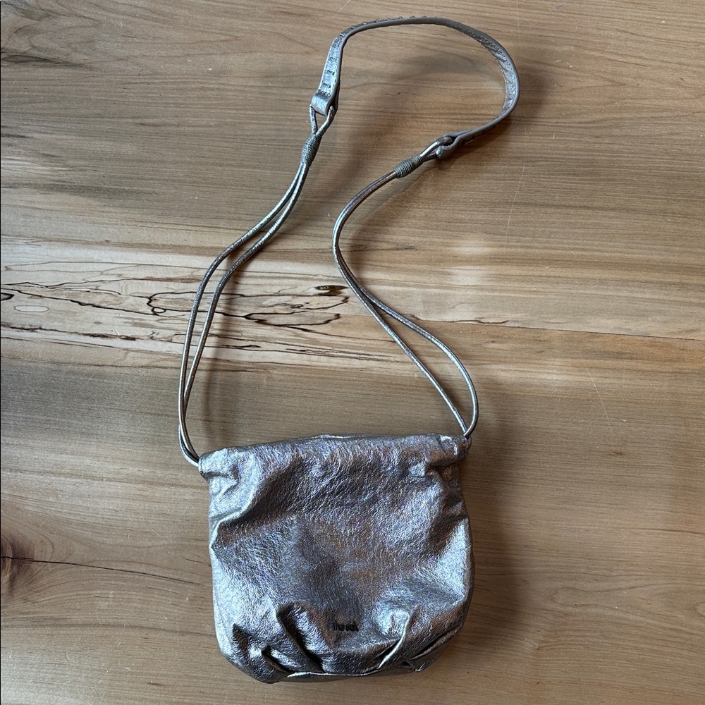 The Sak Lorelie Drawstring Crossbody Mini Bag (Pyrite)